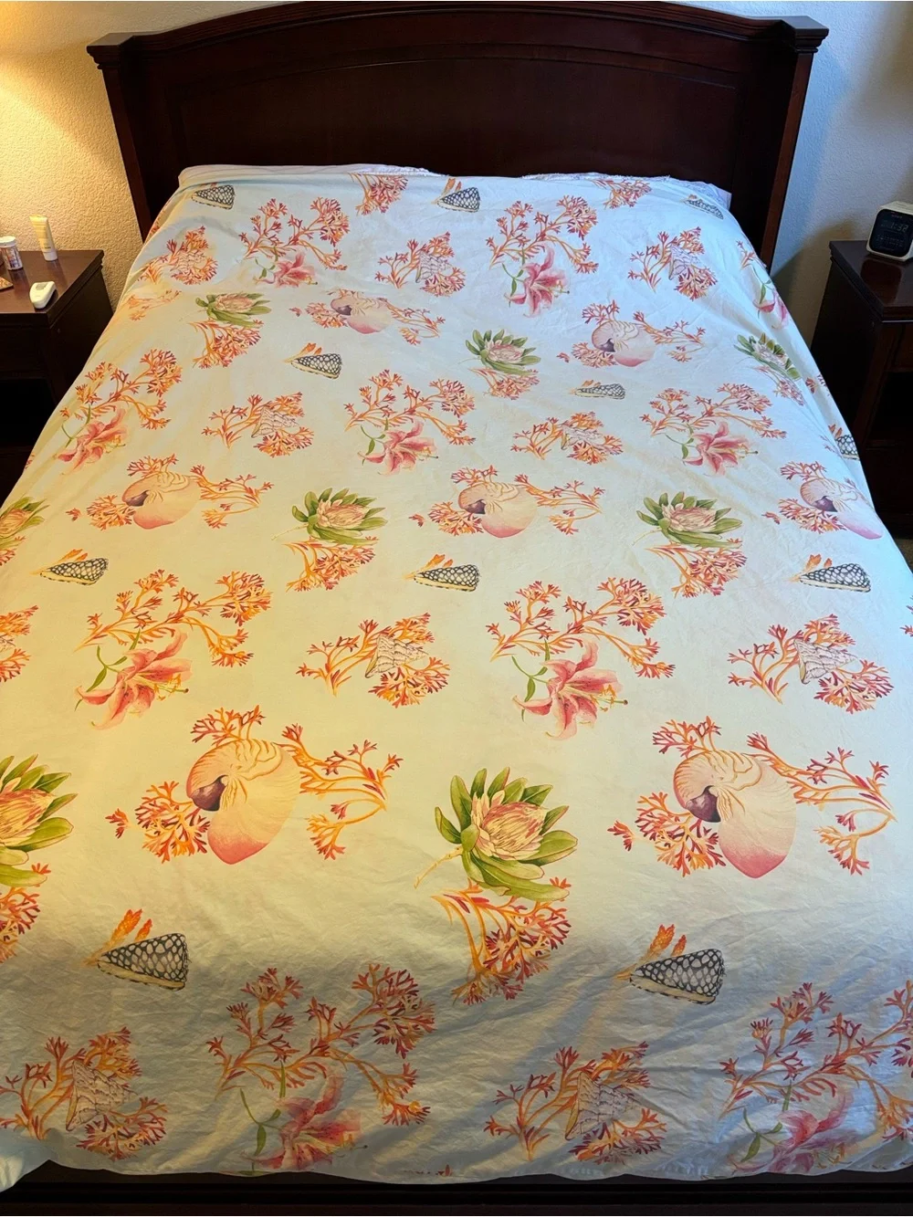 Pottery Barn Atlantic coastal themed queen duvet cover